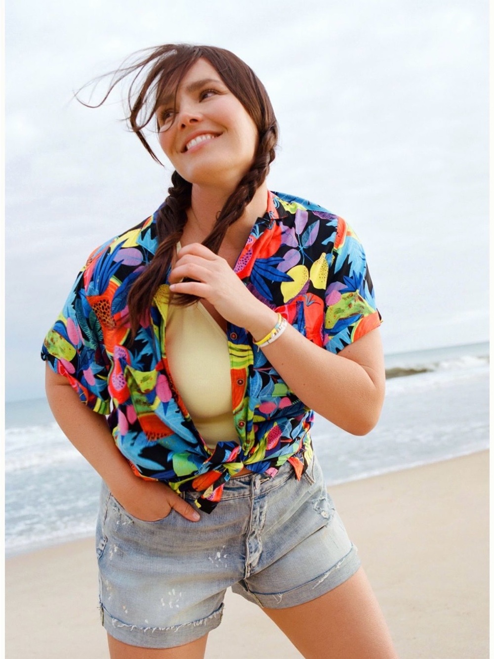 Anthropologie x Orane Sigal Bonanza Surf Fruit print| button down